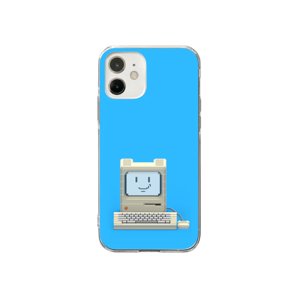 Happy Paint ShopのVoxelart-Computer- Soft Clear Smartphone Case