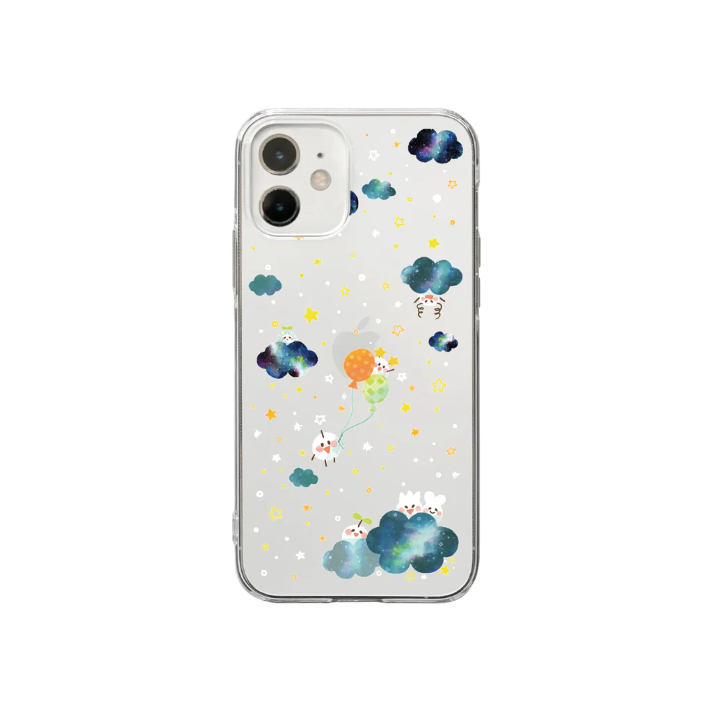 ocean combing のほしぞら Soft Clear Smartphone Case