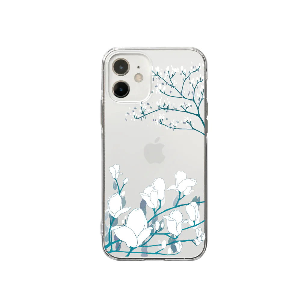 すみわたるの白木蓮 Soft Clear Smartphone Case