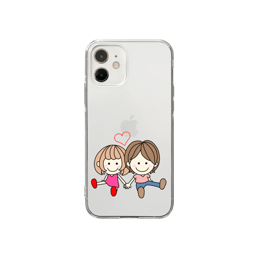 LINEスタンプのChai♡のCHAMA×ちょこんと Soft Clear Smartphone Case