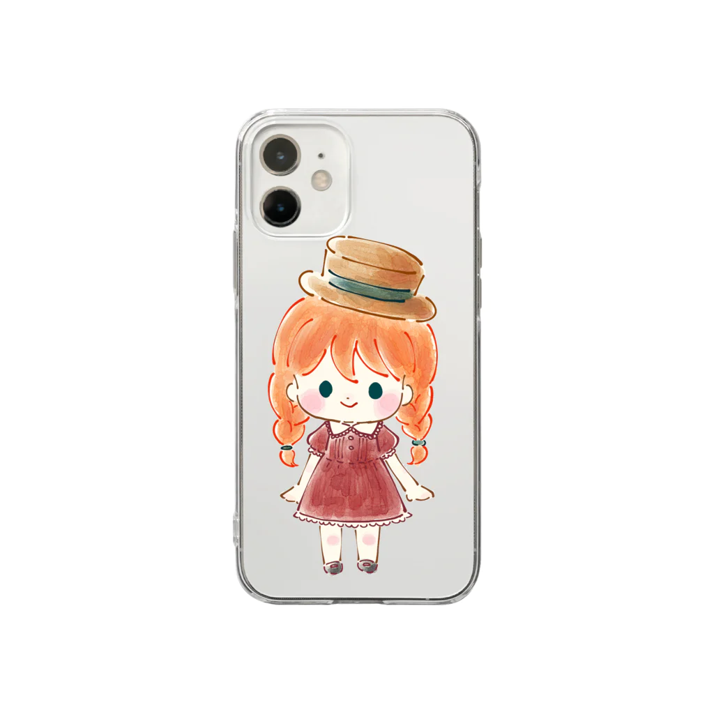 ててみゅの赤毛の子 Soft Clear Smartphone Case