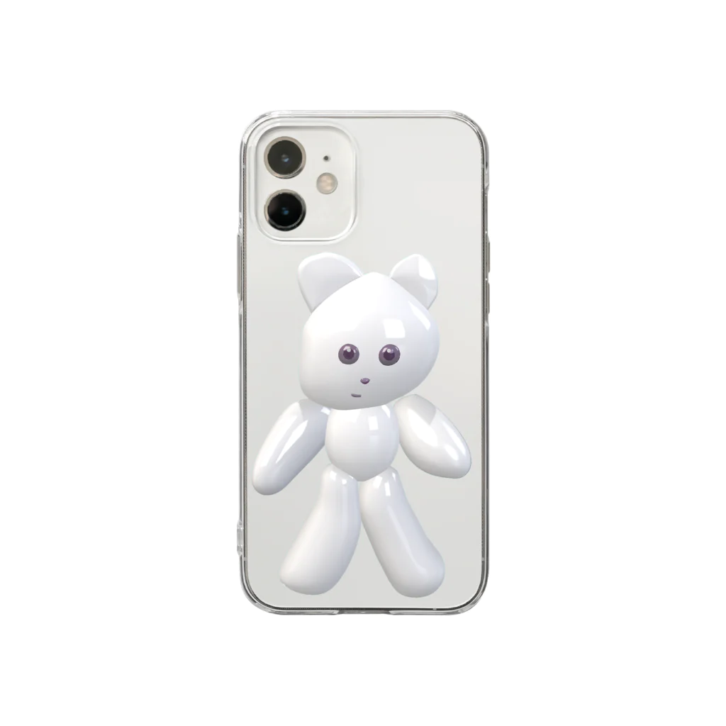 くまきちショップやさんのデジタルクマキチ Soft Clear Smartphone Case