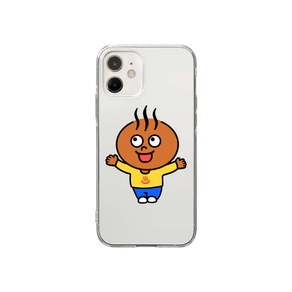 Candy Candyのおんせんまんじゅうくん Soft Clear Smartphone Case