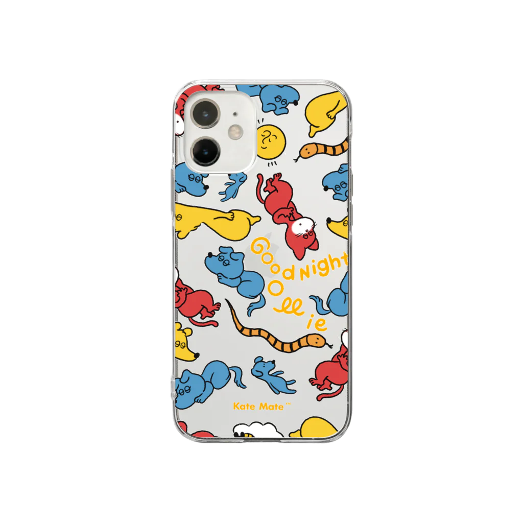kate illustrationsのおやすみオーリー Soft Clear Smartphone Case