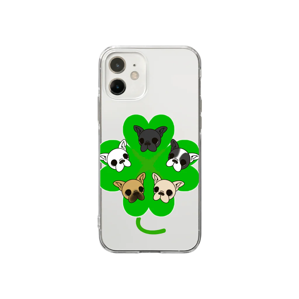 Dummy junkyのフレブル仲間達🍀 Soft Clear Smartphone Case