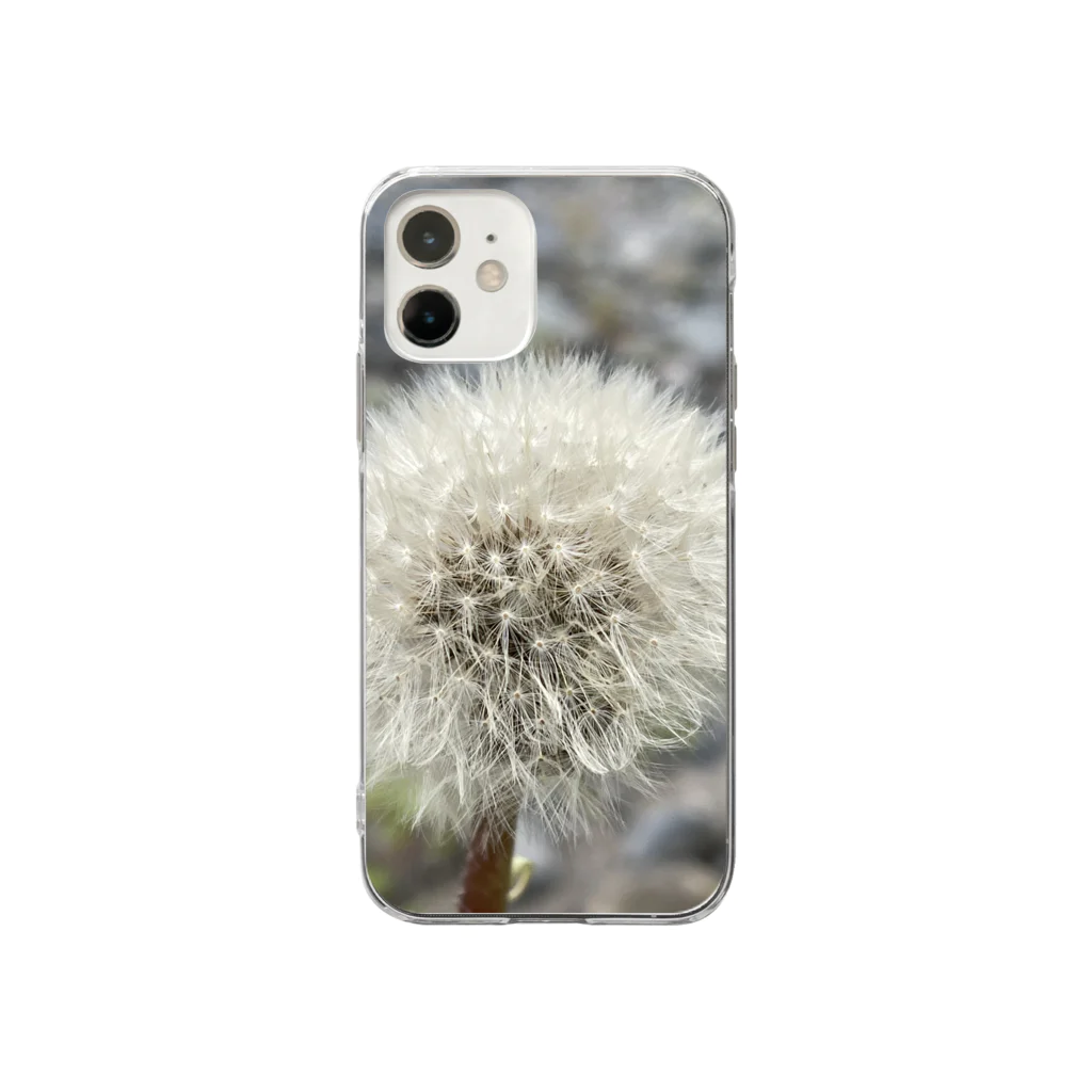 でおきしりぼ子の実験室のわたげのうたげ-縦 Soft Clear Smartphone Case