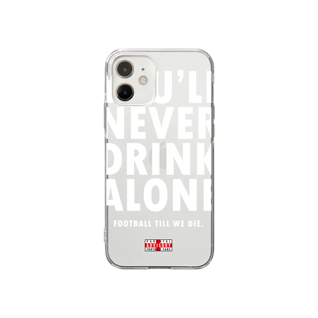 フットボールファンズのYNDA2021_WHT Soft Clear Smartphone Case