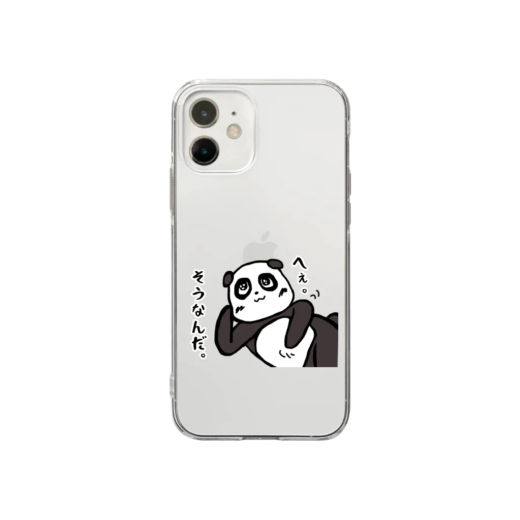 ミソシル🍄キノコのそうぱんだ！ Soft Clear Smartphone Case