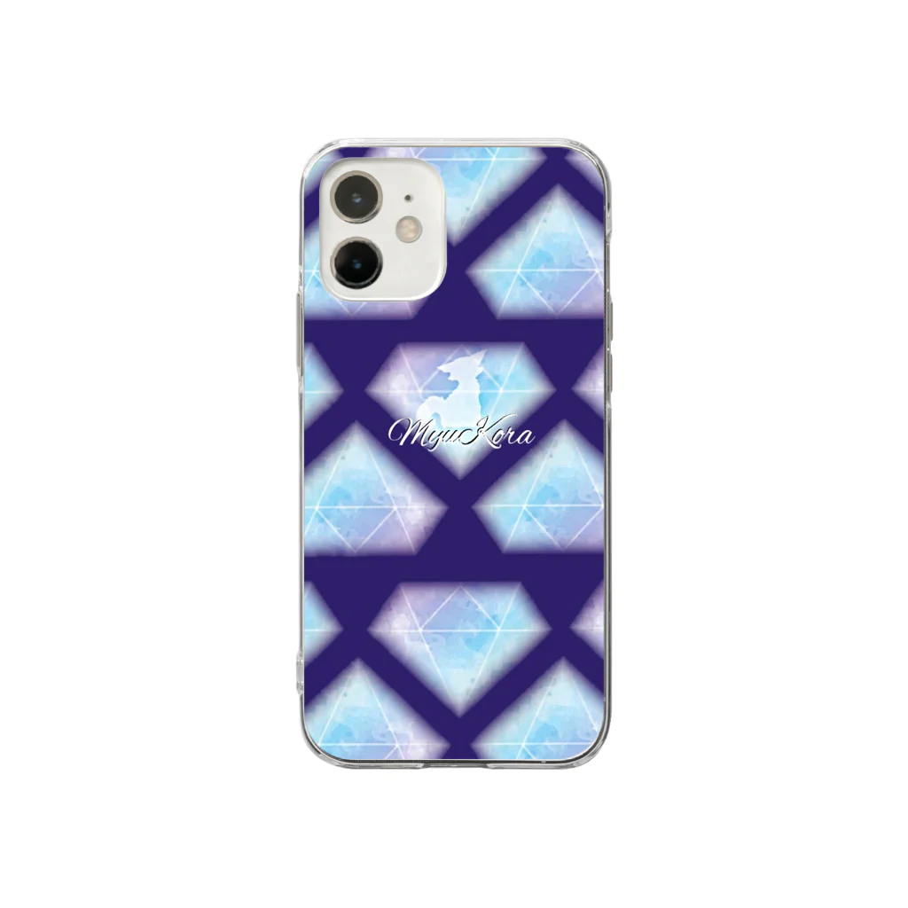 MyuKoraのMyuKora_D_pattern Soft Clear Smartphone Case