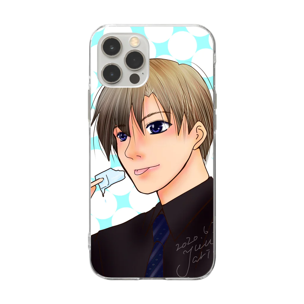 C-Earthのオリキャラ「山たん」① Soft Clear Smartphone Case