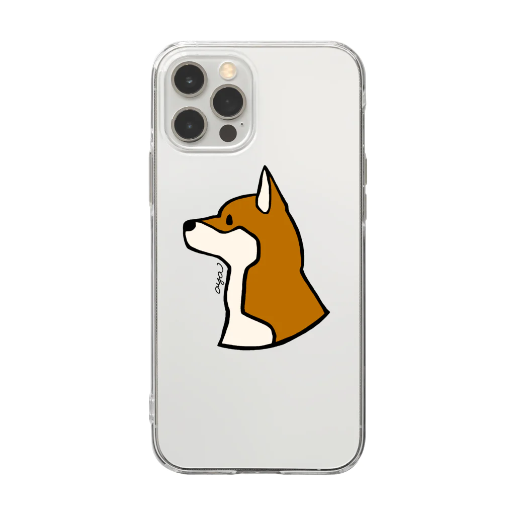 aya1の柴犬 Soft Clear Smartphone Case