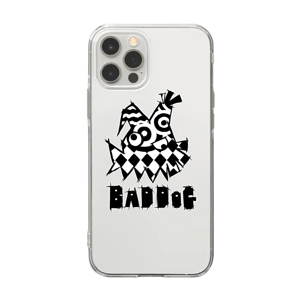 huroshikiのBADDOG Soft Clear Smartphone Case