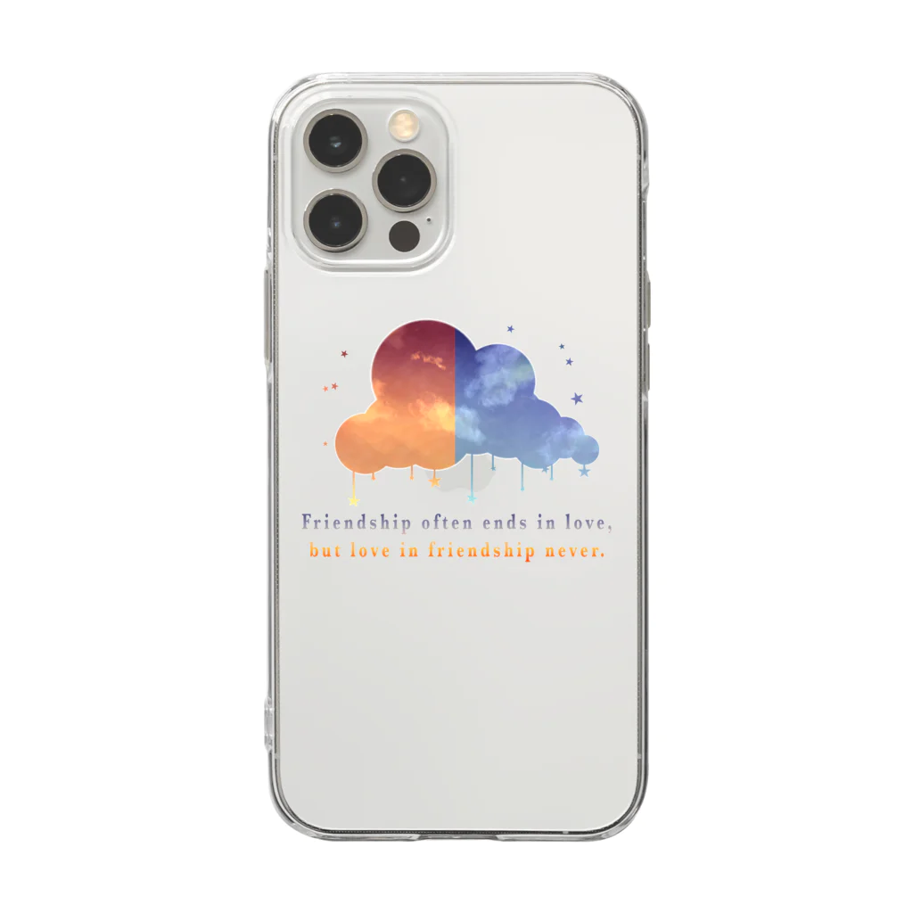 青菜のFriendship Soft Clear Smartphone Case