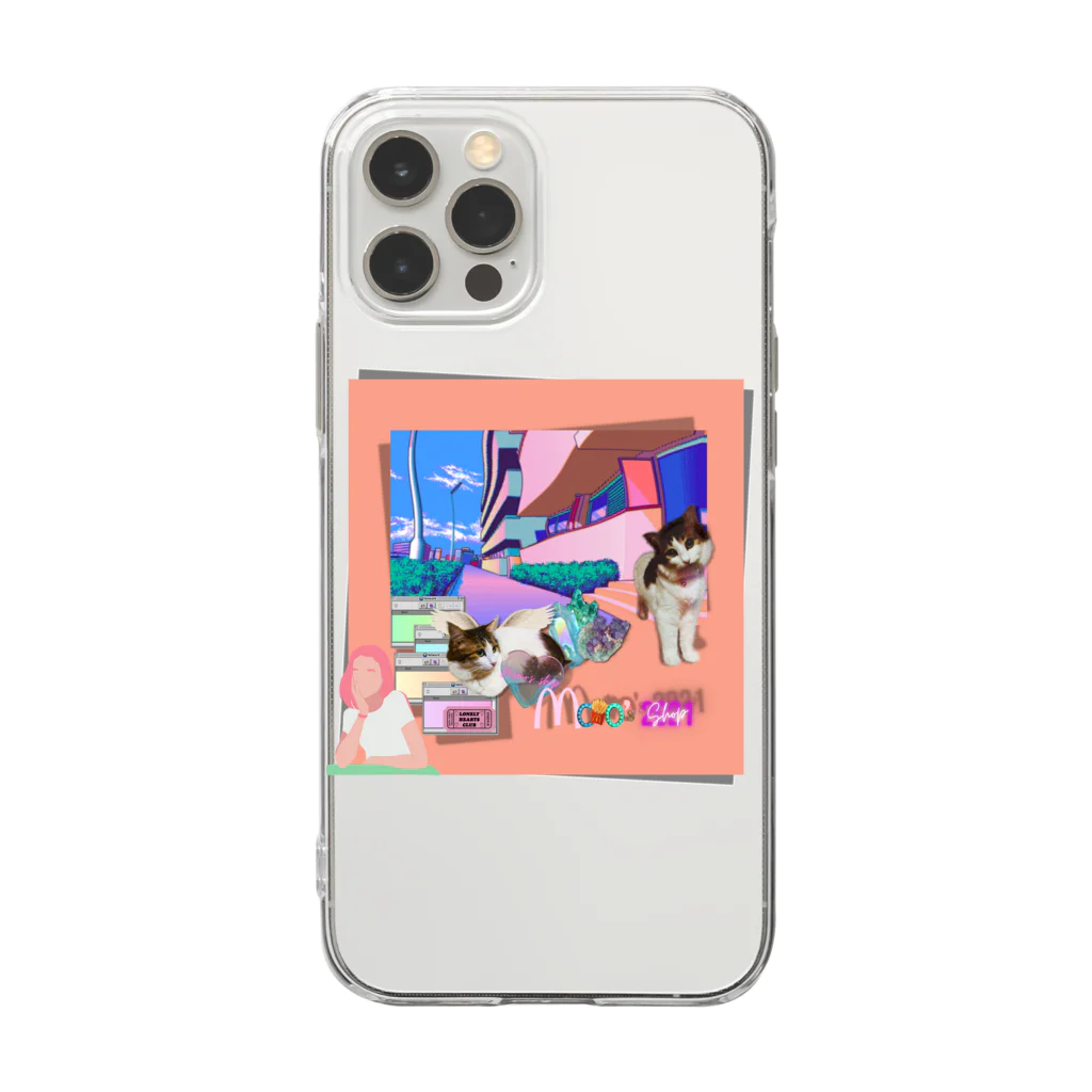 𝙈𝙊𝙈𝙊'𝙨 𝙎𝙝𝙤𝙥のご近所おさんぽコース-開店記念 特別価格 Soft Clear Smartphone Case