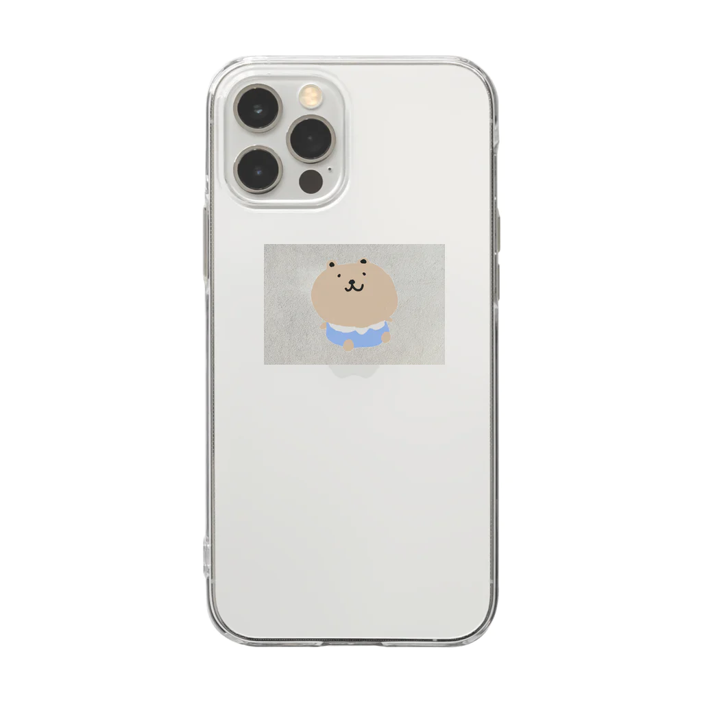 Bunshopの爽やかくまちゃん Soft Clear Smartphone Case