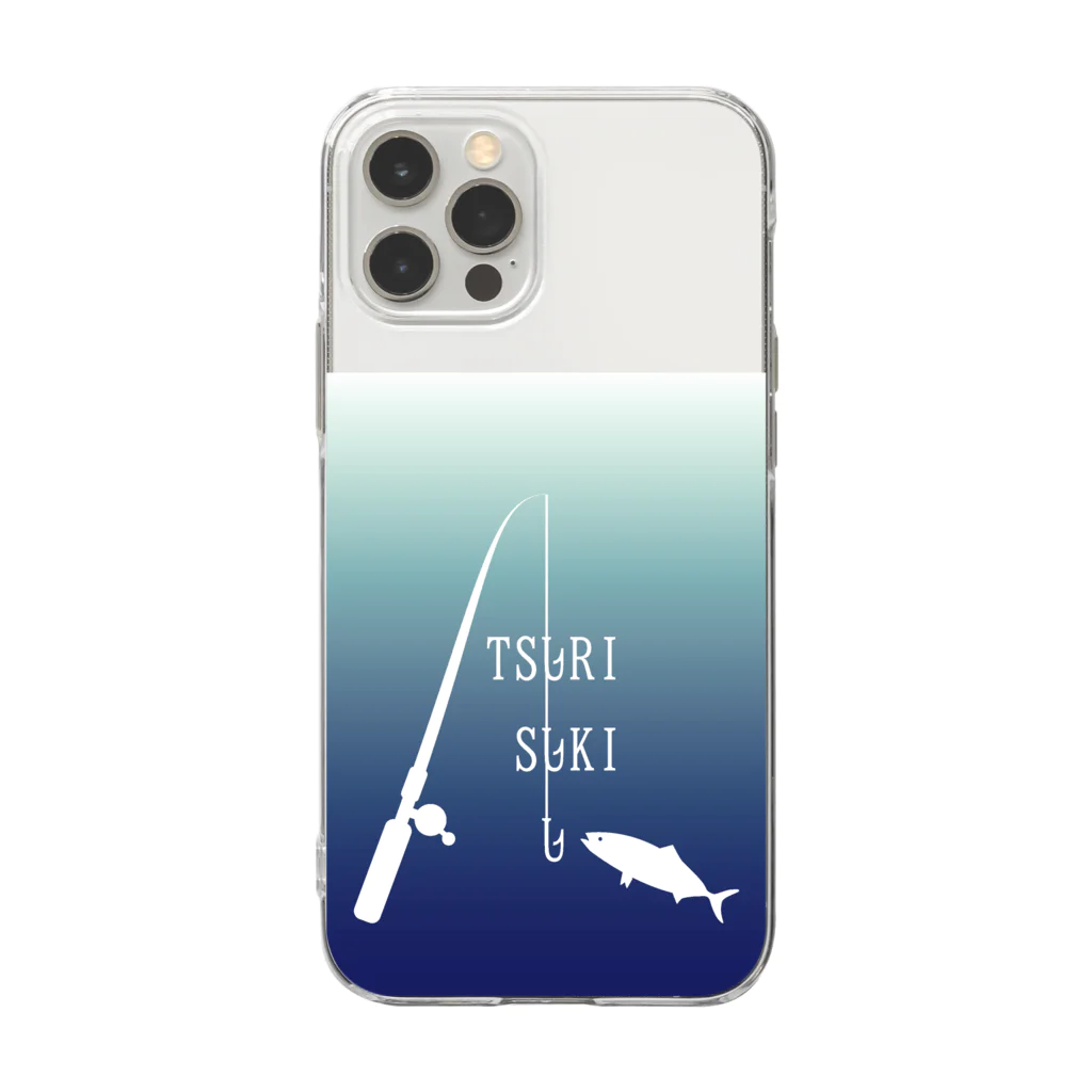 CHOTTOPOINTの海釣り好き Soft Clear Smartphone Case