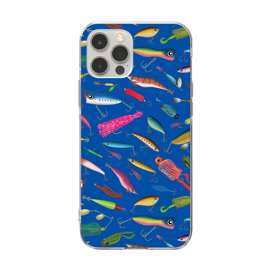 猫と釣り人のLURE_CB1_FGT Soft Clear Smartphone Case