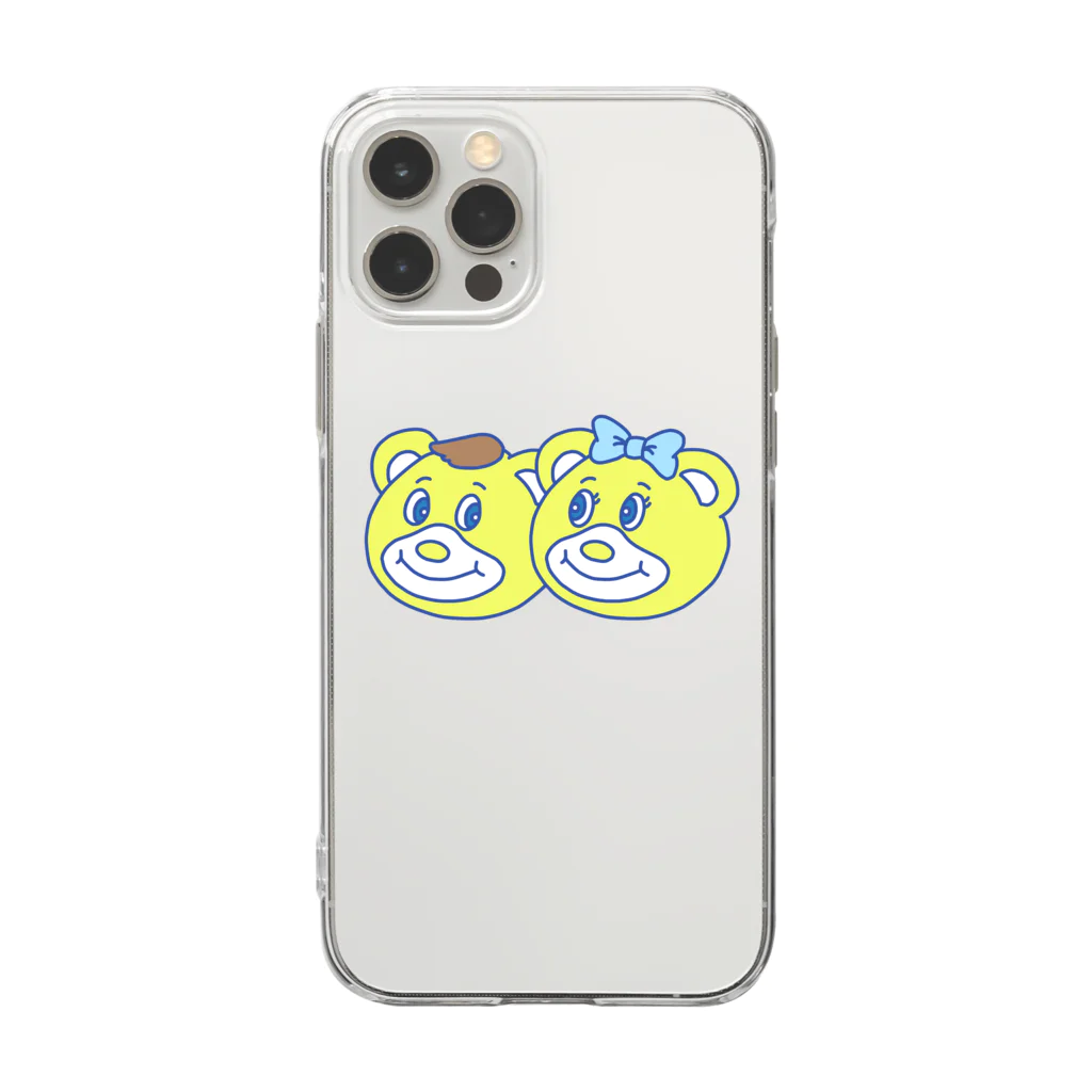 Just_like_Mom_and_DadのJLMD くまちゃん　iPhoneケース Soft Clear Smartphone Case