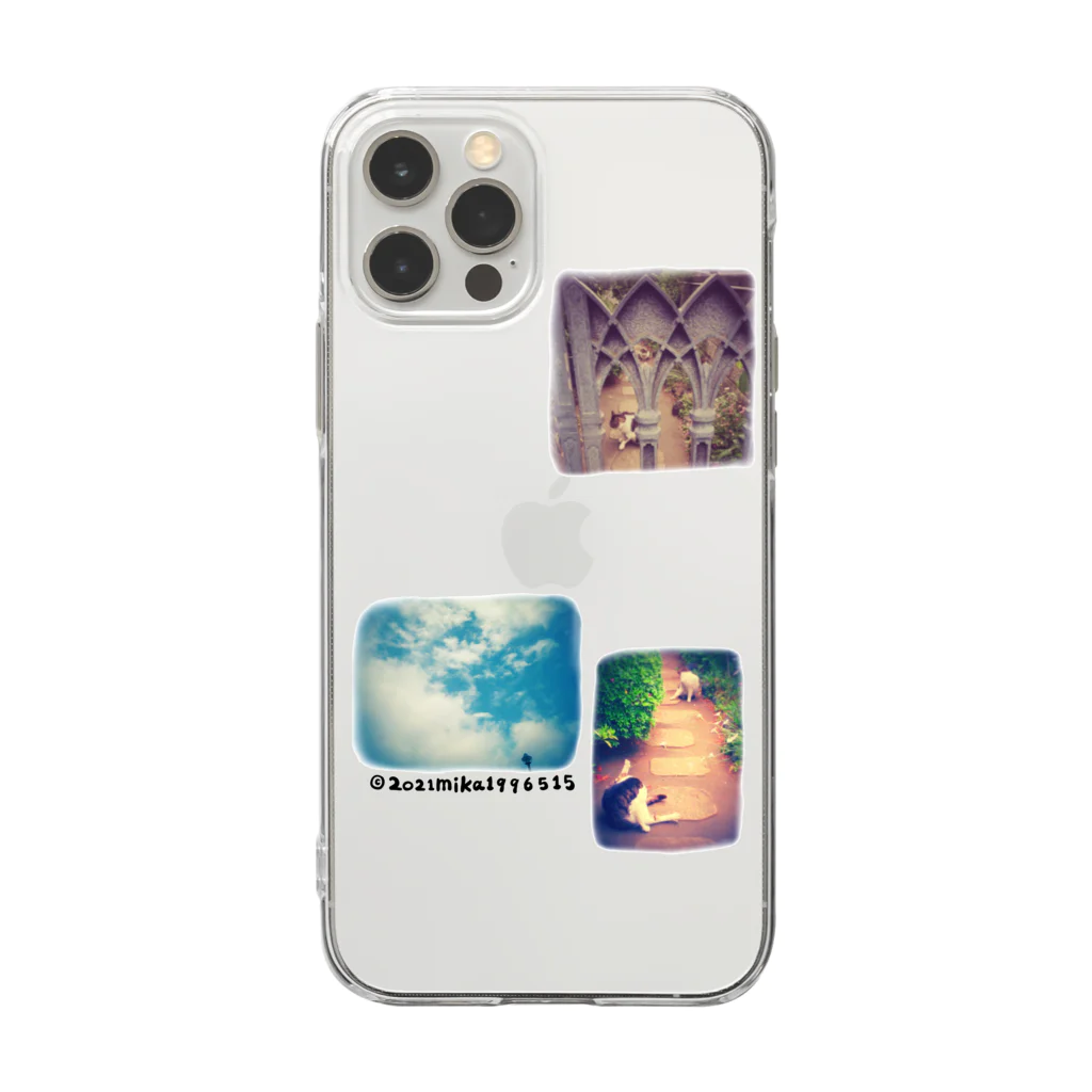 みかの写真撮るのも好きなんです。 Soft Clear Smartphone Case