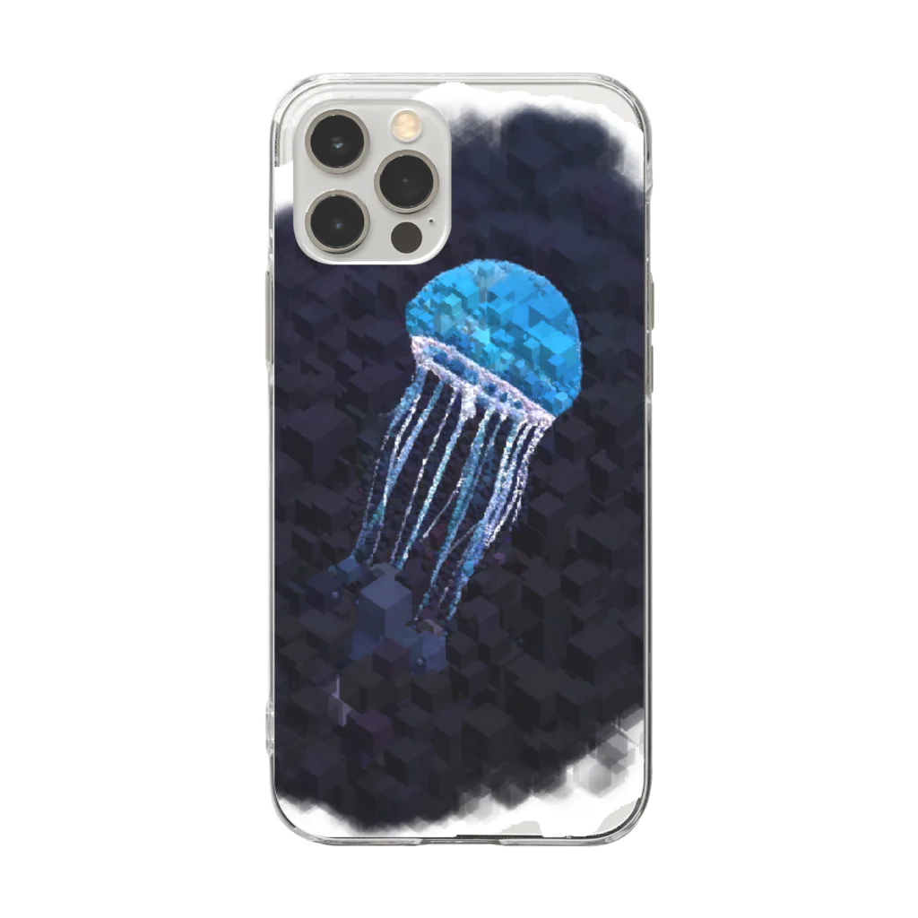 デジタルクラゲのデジタルクラゲ Soft Clear Smartphone Case