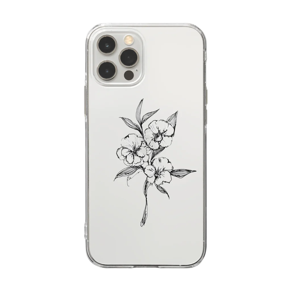 Ran.のいつか枯れる華。 Soft Clear Smartphone Case