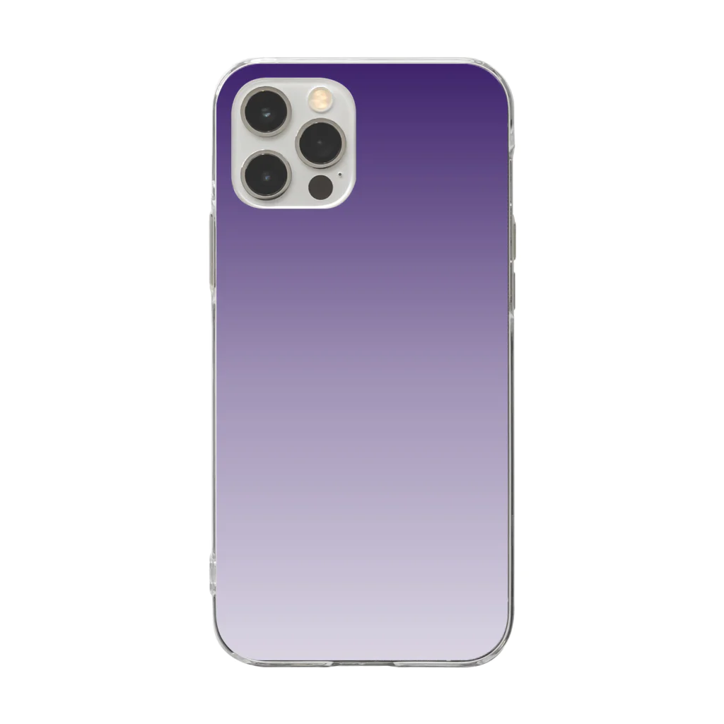 Smilesのグラデーションスマホケースグラデーションスマホケース　紫 Soft Clear Smartphone Case