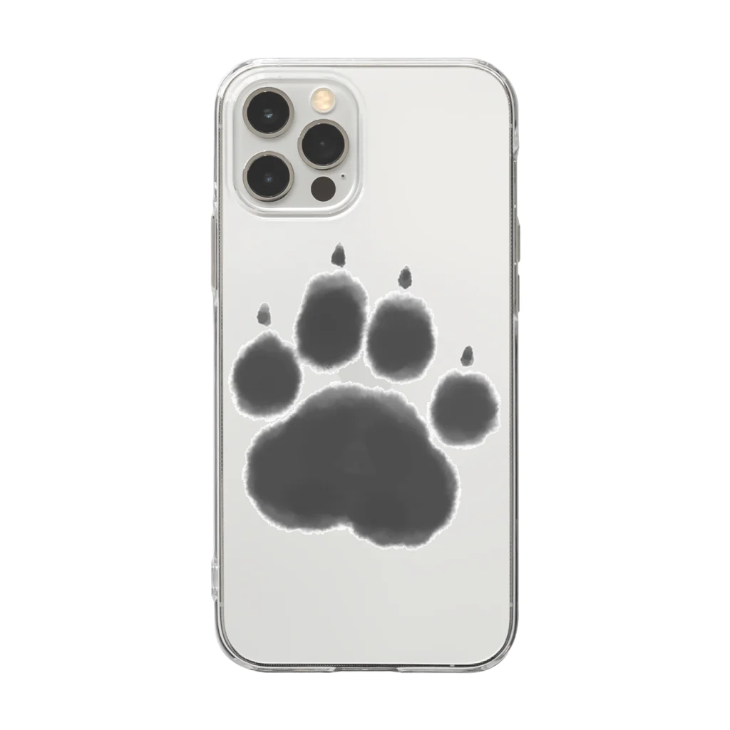 作sa/画ga/人toのcat paw Soft Clear Smartphone Case