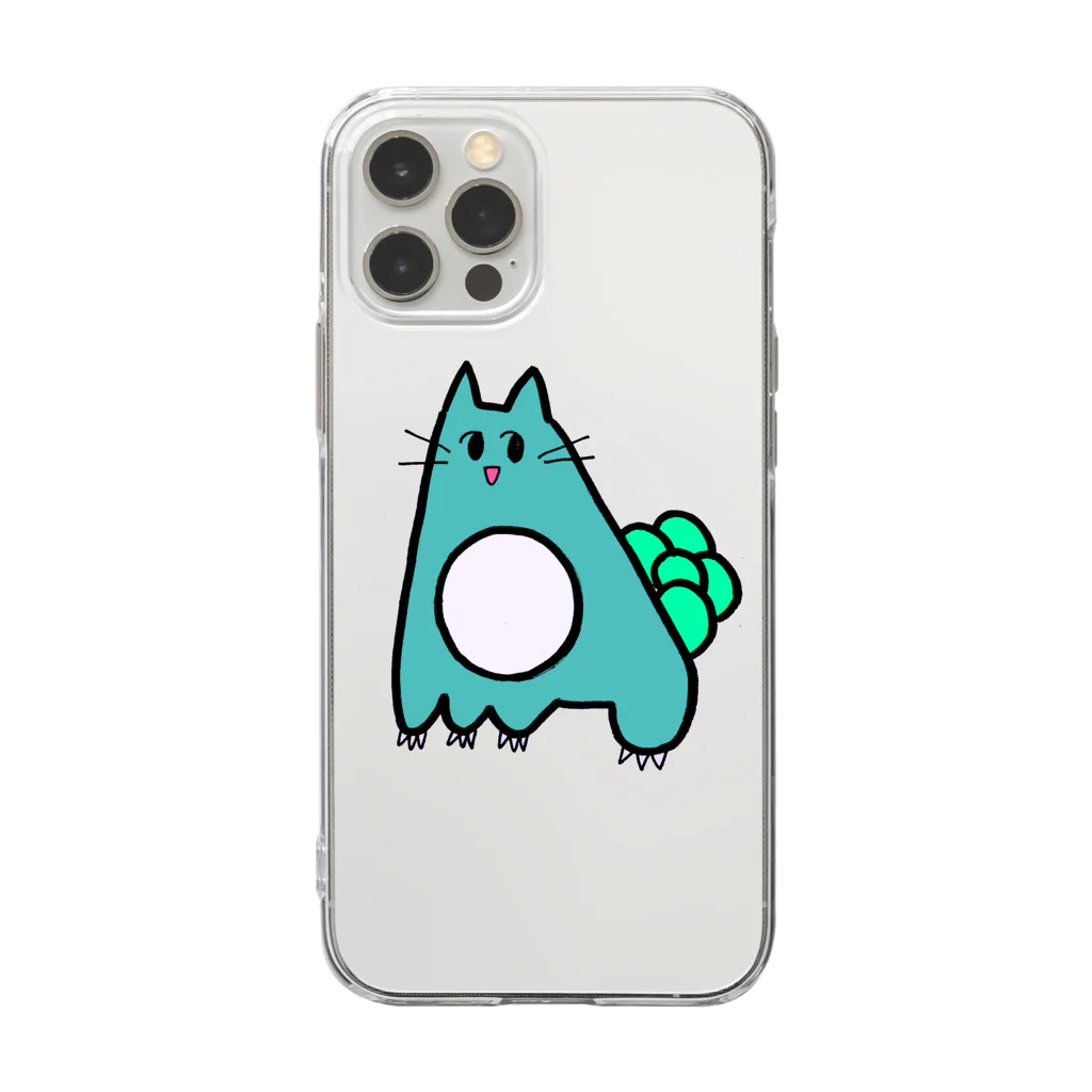 物欲センターのパチモンねこねこ Soft Clear Smartphone Case