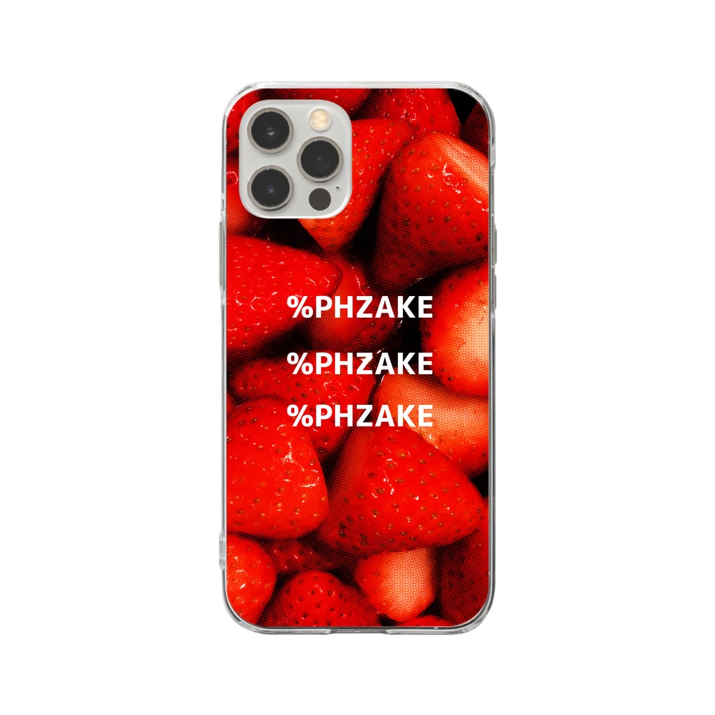 PHZAKE by mrのPHZAKE(ふざけ) / ストロベリー Soft Clear Smartphone Case