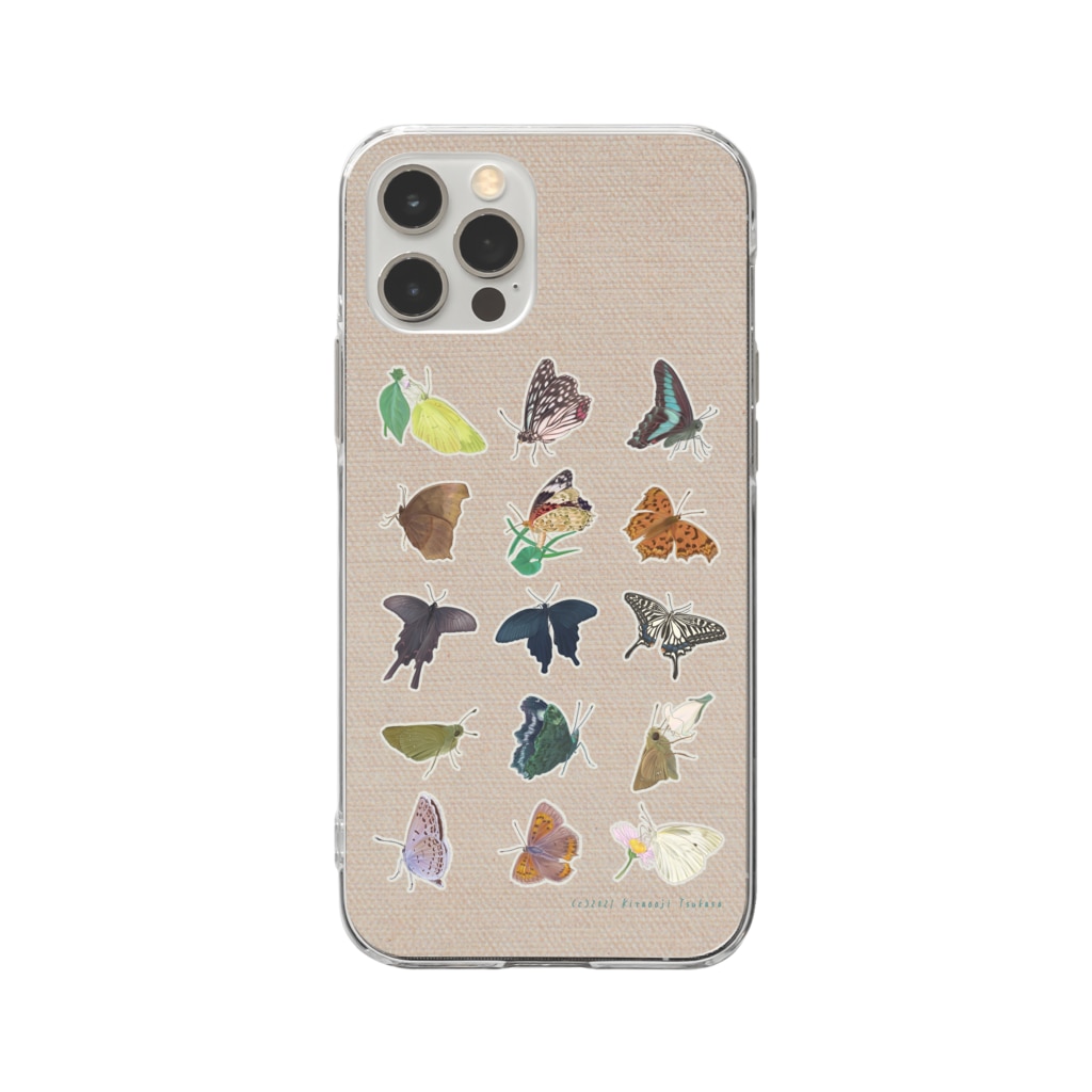 kitaooji shop SUZURI店の蝶のおもいで Soft Clear Smartphone Case