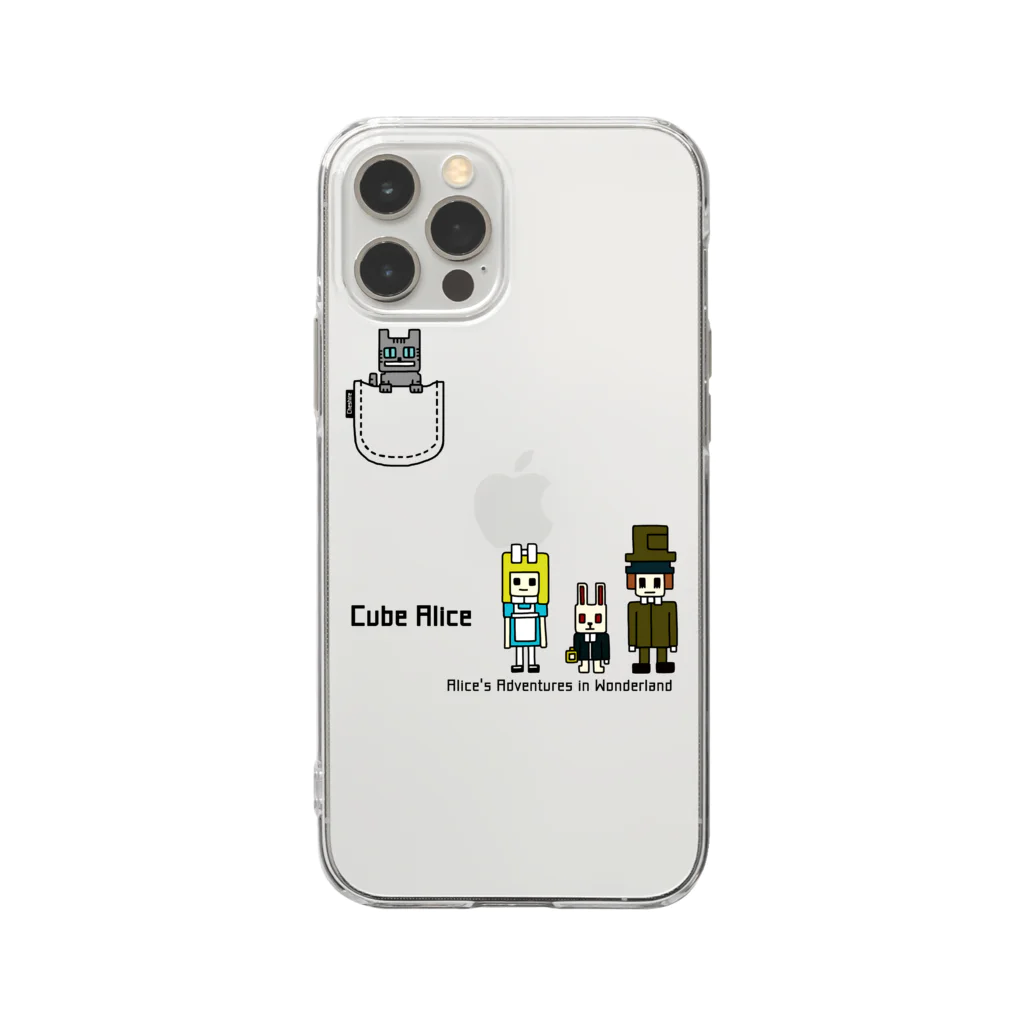 すとろべりーガムFactoryのCUBE アリス ver.2 Soft Clear Smartphone Case