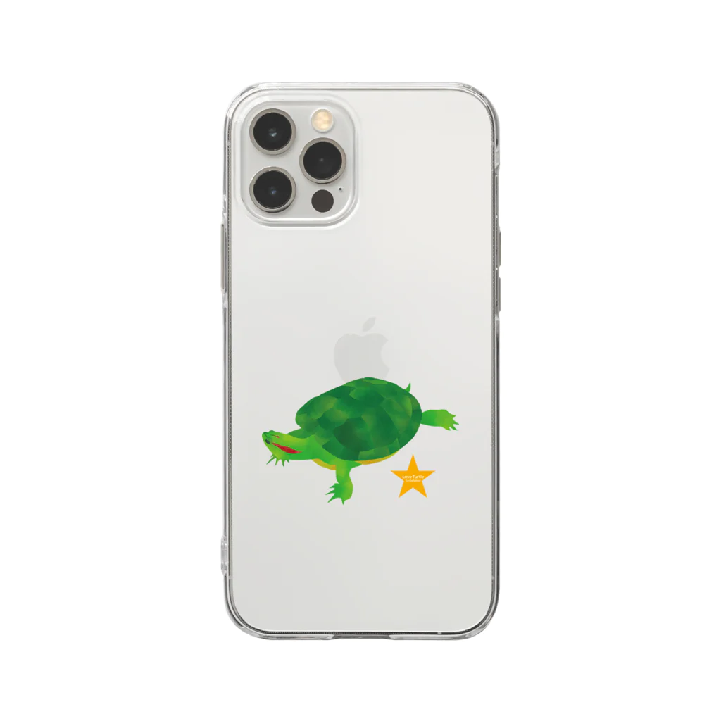 Turtle56tanのLove Turtle TypeA Soft Clear Smartphone Case