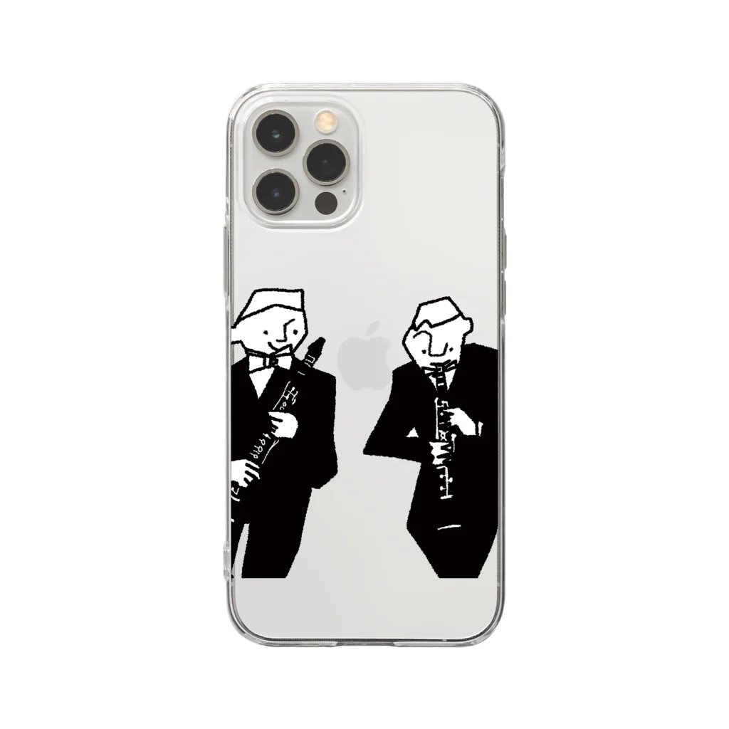 えくぼゆきのClarinetクラリネット Soft Clear Smartphone Case