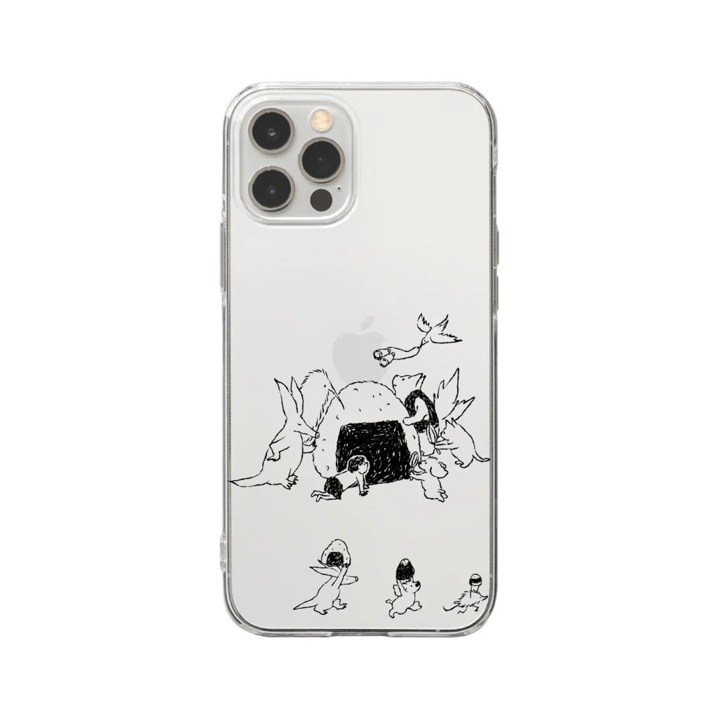 石川ともこのおにぎり Soft Clear Smartphone Case