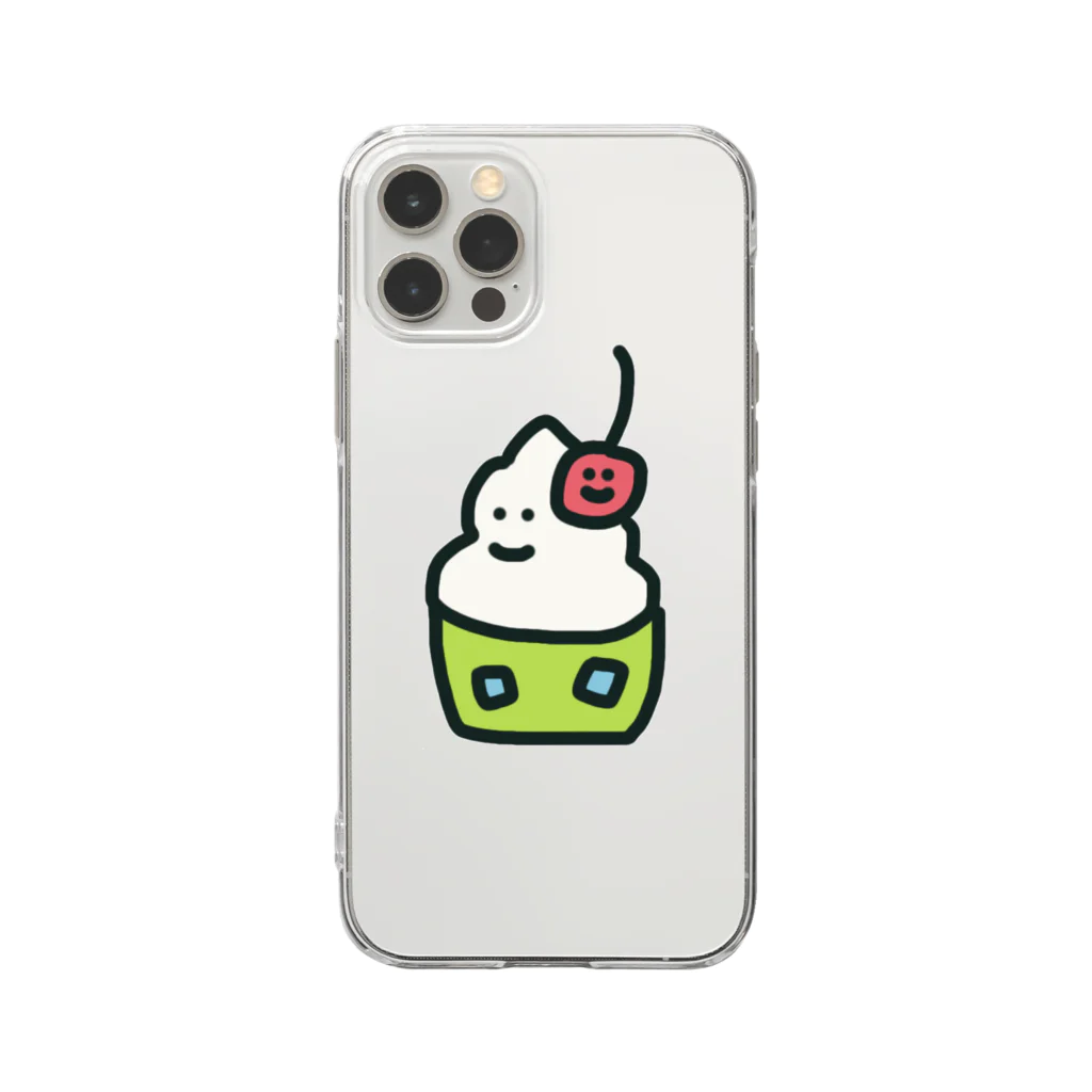 おもちのぼくメロンソーダ Soft Clear Smartphone Case