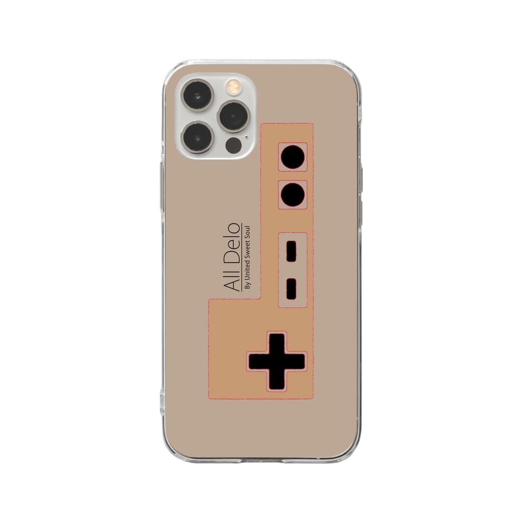 United Sweet Soul | Official MerchのAll Delo Controller Soft Clear Smartphone Case