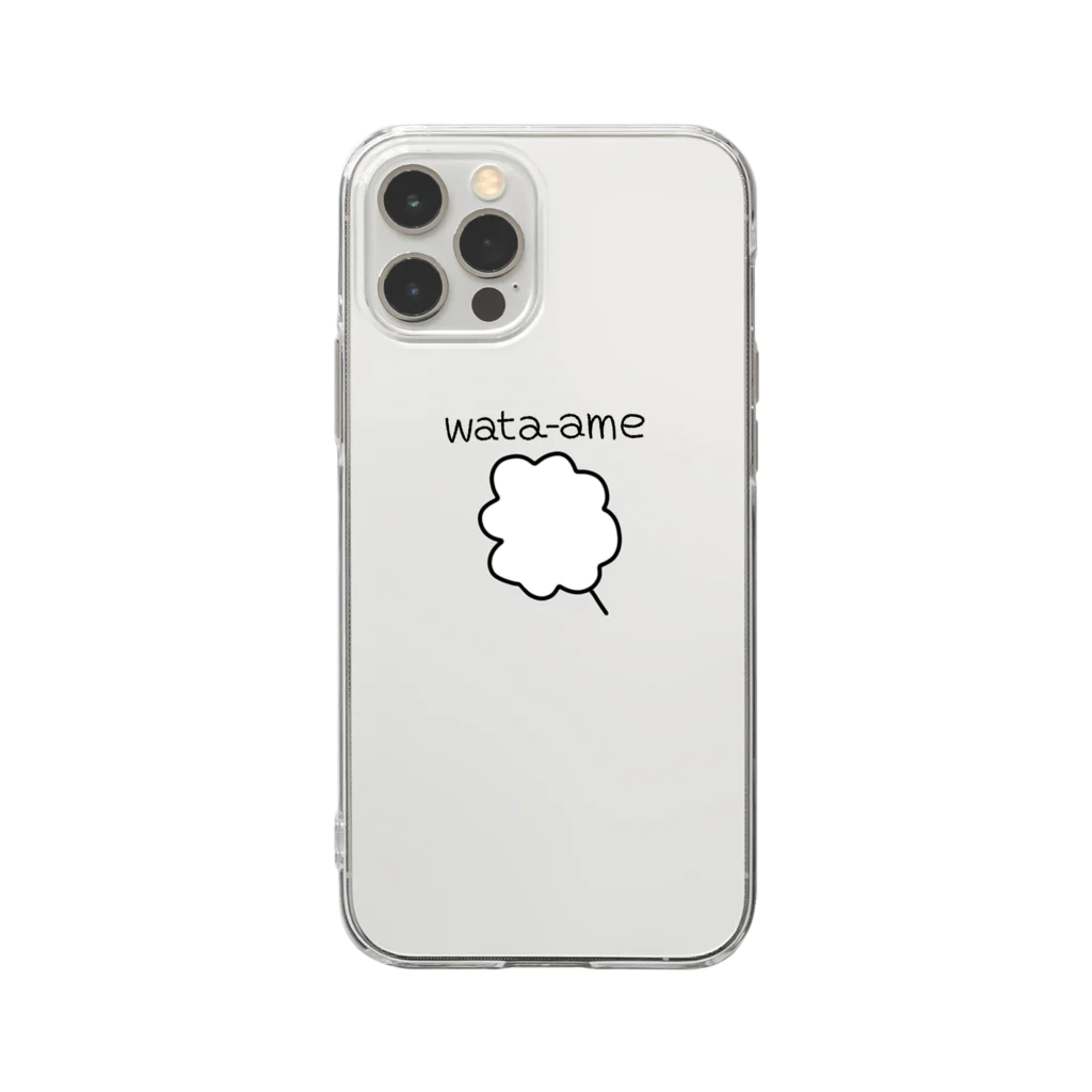 387martのcotton Soft Clear Smartphone Case