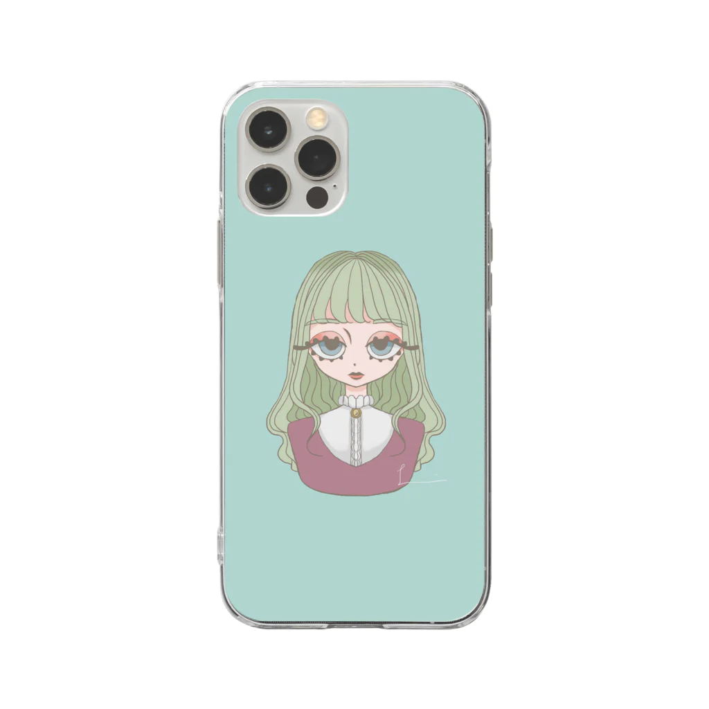 米屋のgirl Soft Clear Smartphone Case