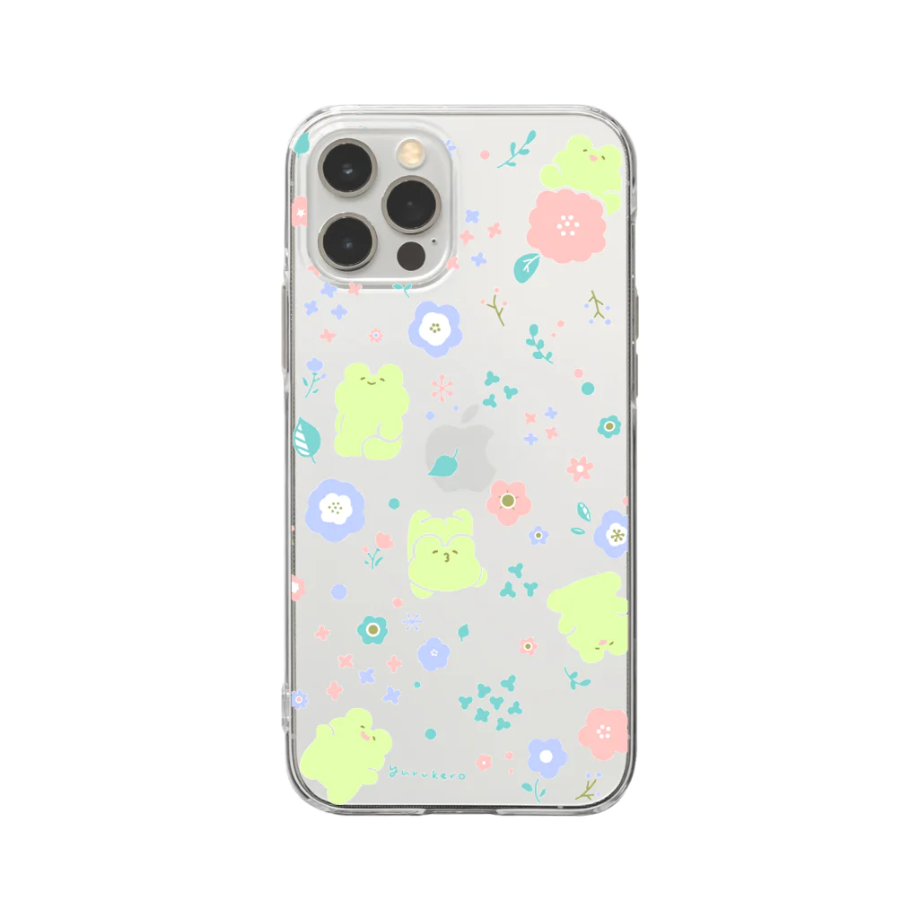 あぶけろのふろーらるなゆるけろ Soft Clear Smartphone Case