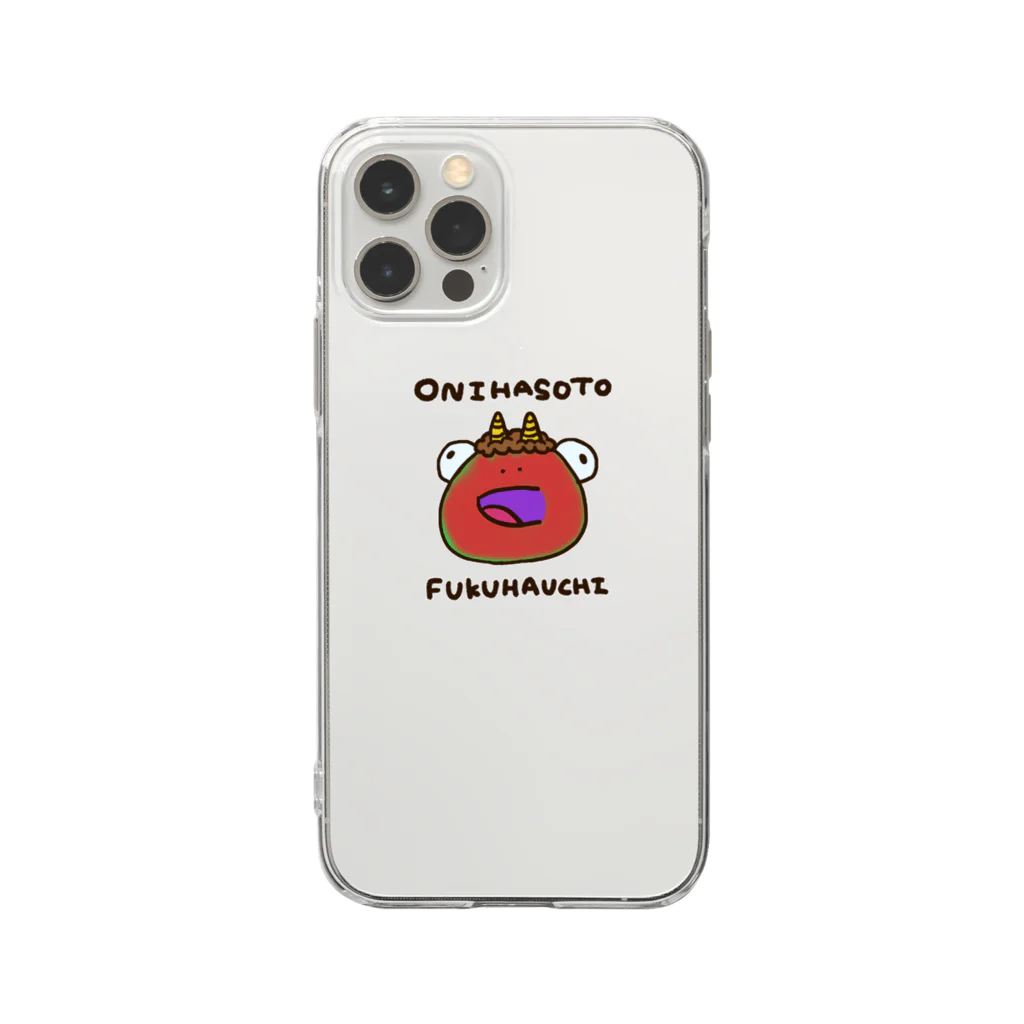 しとらすみいのかえるくん。せつぶん Soft Clear Smartphone Case