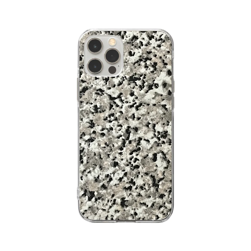 Urban Forest by Singh アーバン・フォレストの御影石模様 Stone Granite style Soft Clear Smartphone Case