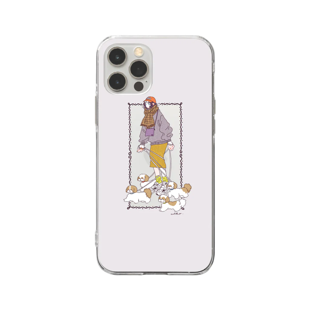 あい子の散歩 Soft Clear Smartphone Case