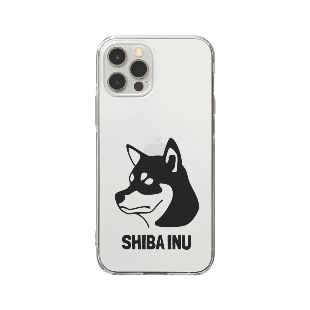 ももよりの柴犬 Soft Clear Smartphone Case