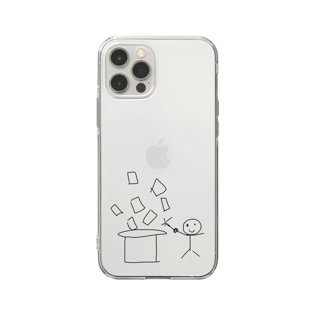 佐々木のグッズのiphone12用ひもまじくん ケース Soft Clear Smartphone Case