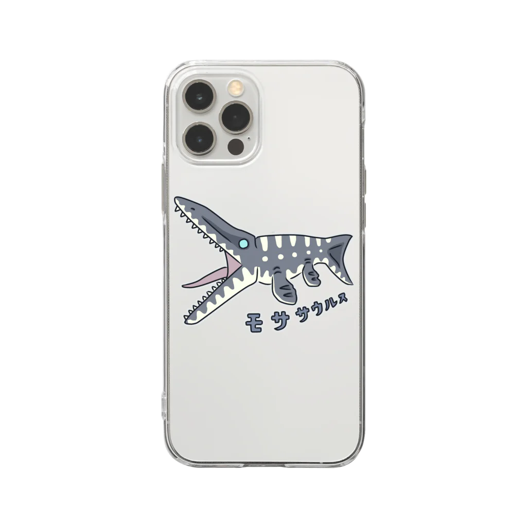 すとろべりーガムFactoryのモササウルス Soft Clear Smartphone Case