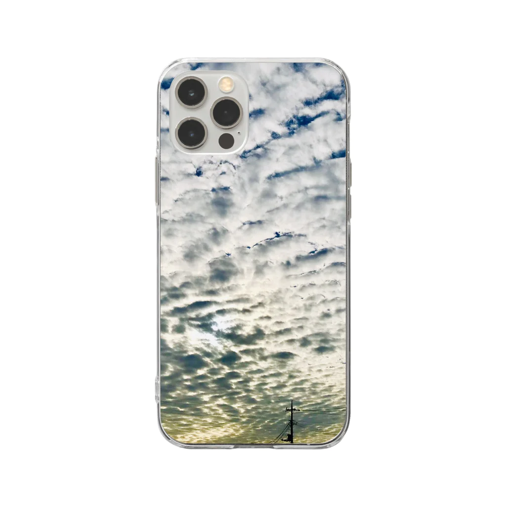 DAIPUKUの夕焼け曇 Soft Clear Smartphone Case