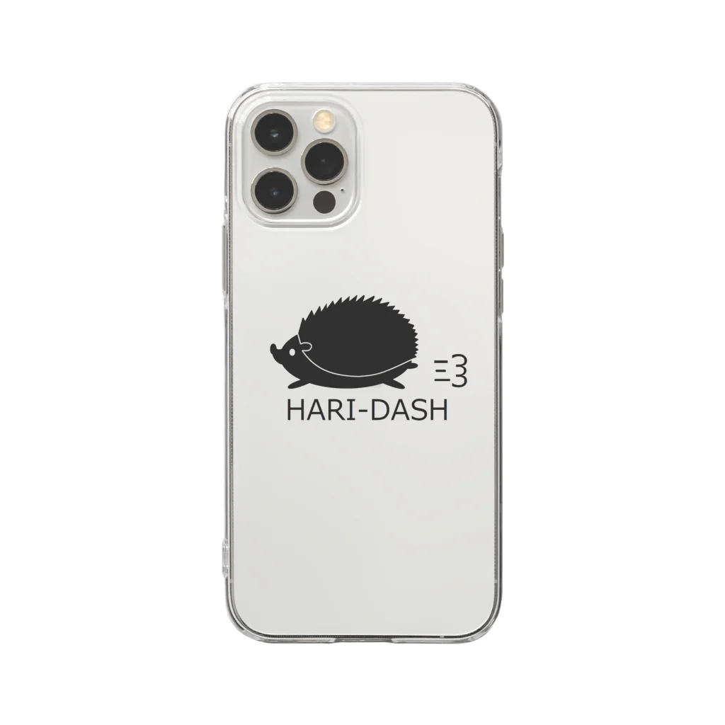 HarikoHarioのハリネズミダッシュ Soft Clear Smartphone Case