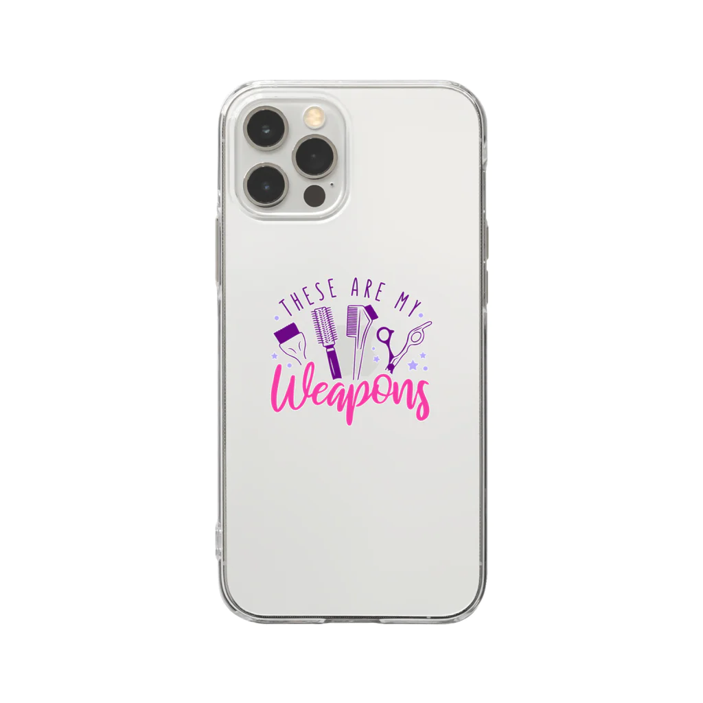 tomoruyの美容師さん Soft Clear Smartphone Case