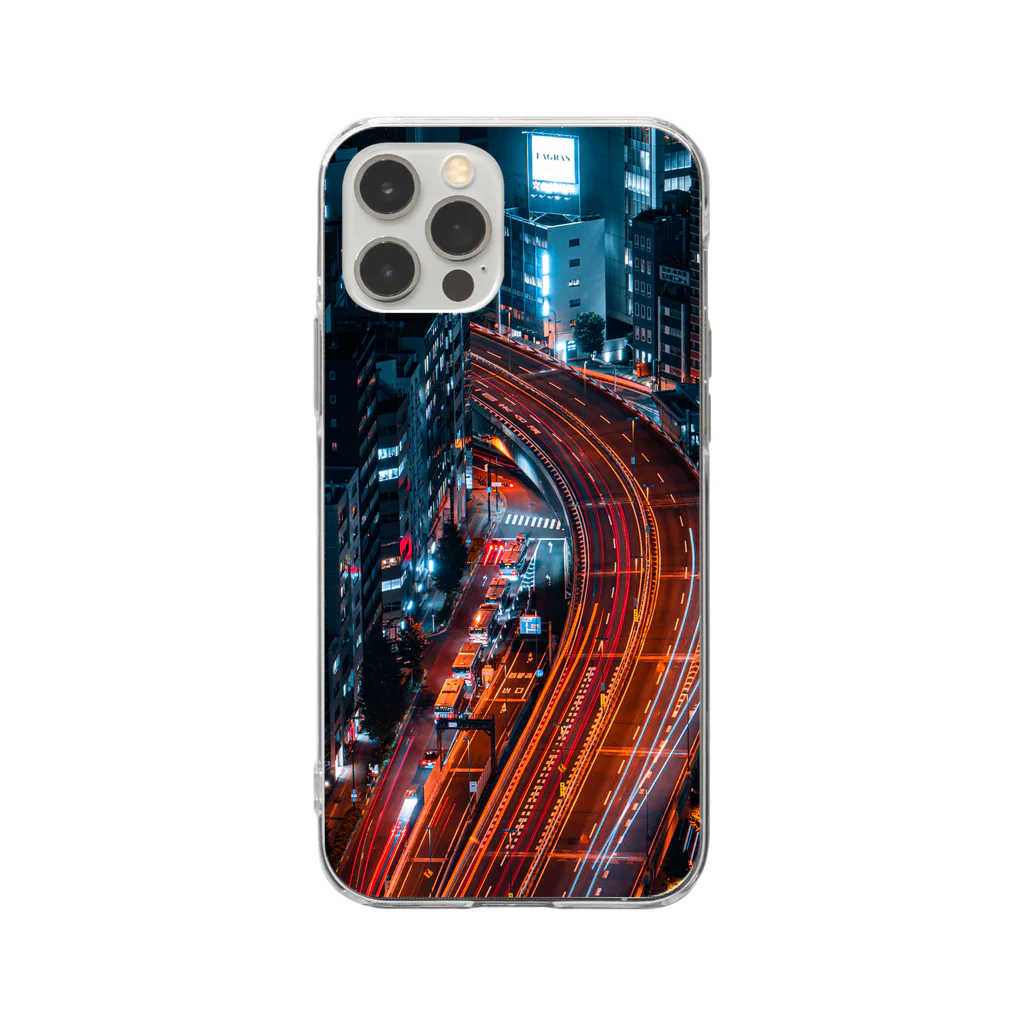 ゆうまの渋谷夜景 Soft Clear Smartphone Case