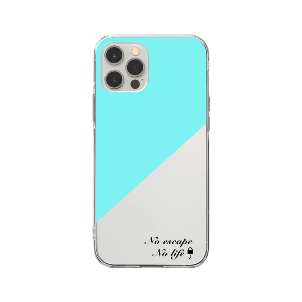 No Escape No Lifeスマホケース エメラルドグリーン No Escape No Life Smartphone Case Emerald Green 謎はないけど謎解き好きのお店 Yu Nazo のソフトクリアスマホケース Iphoneケース 通販 Suzuri スズリ